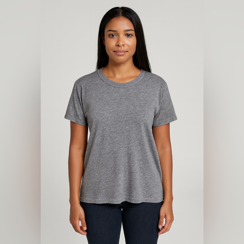 THE GREAT boxy heather grey tshirt